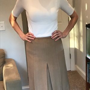 Tan wool skirt from Ann Taylor